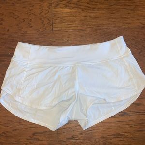 White Lululemon Shorts